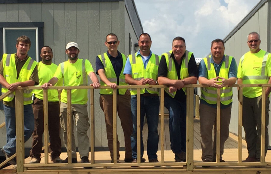 Gephart Electric construction crew upclose image
