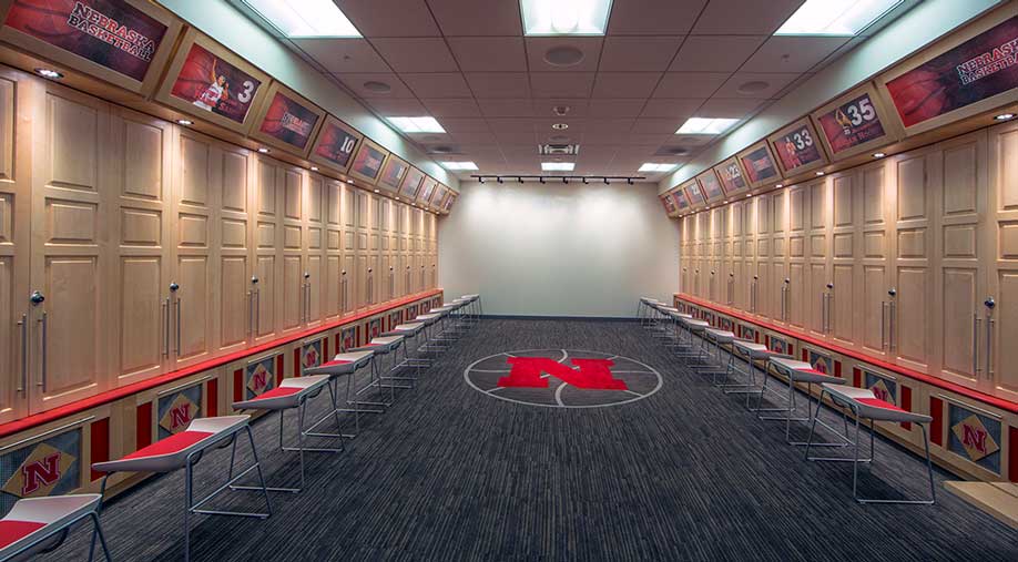 Pinnacle Bank Arena -University of Nebraska Locker Room