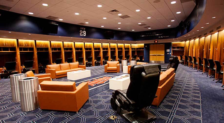 Target Field Locker Room