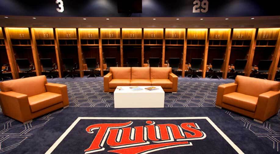 Target Field Locker Room